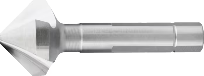 Phantom HSS-E Vari Verzinkboor DIN 335-C 90°, 3 snijkanten, met drievlaks schacht (Serie 42.555)