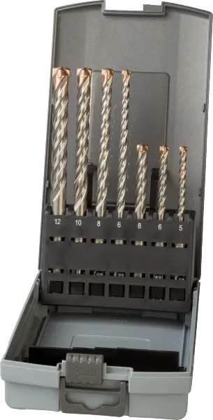 Phantom HM-tip Set Hamerboren, SDS-PLUS met 4 snijkanten