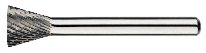 Phantom Hardmetaal Stiftfrees model N, omgekeerde kegelvorm, schacht 6 mm