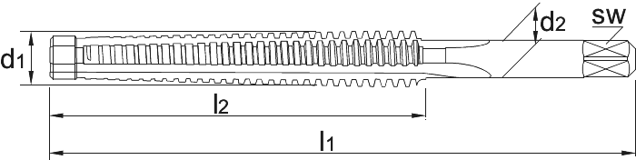 Phantom HSS-E Machinetap Trapezium (Serie 25.950)
