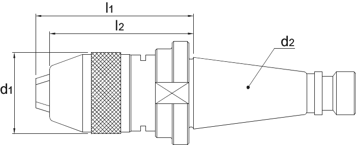Phantom Zelfspannende Precisieboorhouder, type XP, DIN 2080