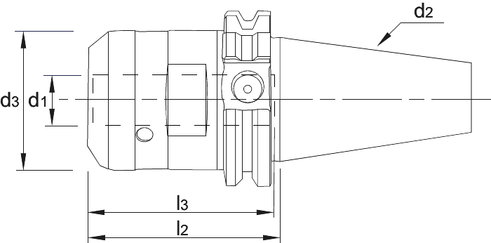 Phantom Hydrodehnhouder, Heavy Duty, ISO 7388-1 (DIN 69871)