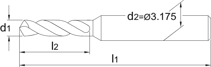 Phantom Volhardmetaal Printplaatboor