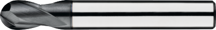 International Tools ECO PRO Volhardmetaal Radiusfrees, 2-snijder DIN 6527-B kort, AlTiN-X