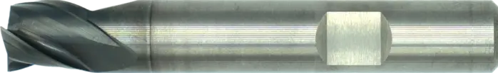 International Tools ECO PRO Volhardmetaal Schachtfrees, 3-snijder DIN 6527-B kort, AlTiN-X