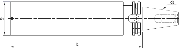 Phantom Halfbewerkte gereedschapshouder, ISO 7388-1 (DIN 69871)