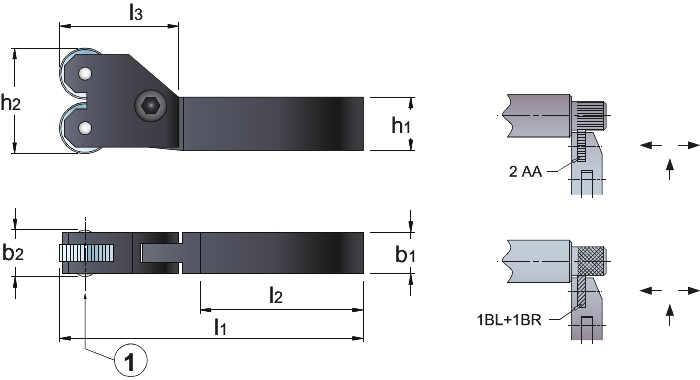 Phantom Drukkartelrolhouder type M7