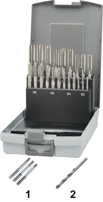 International Tools ECO HSS Set Handtappen DIN 352 (combinatie)