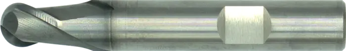 International Tools ECO PRO Volhardmetaal Radiusfrees, 2-snijder DIN 6527-B kort, AlTiN-X