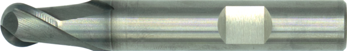 International Tools ECO PRO Volhardmetaal Radiusfrees, 2-snijder DIN 6527-B kort, AlTiN-X