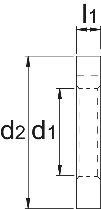 Phantom DIN 2084-B Freesdoornring