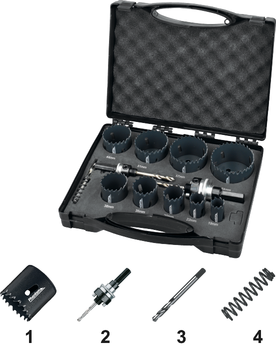 Phantom HSS-Co 8% Bi-Metaal Set Gatzagen 61.105