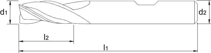 Phantom HSS-E 8% Schachtfrees, 3-snijder DIN 844-B lang, type N