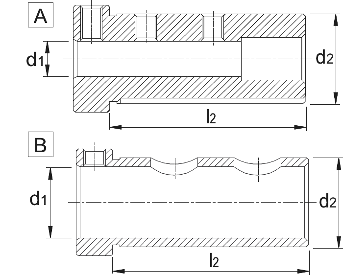 Phantom Reduceerhuls, voor VDI-houder DIN 69880 E2