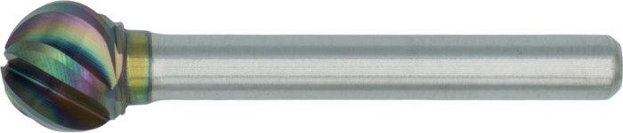 Phantom HP2 ALU Hardmetaal Stiftfrees model D, kogelvorm, schacht 6 mm, ta-C