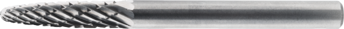 Phantom Hardmetaal Stiftfrees model F, boomvorm met ronde kop, schacht 3 mm