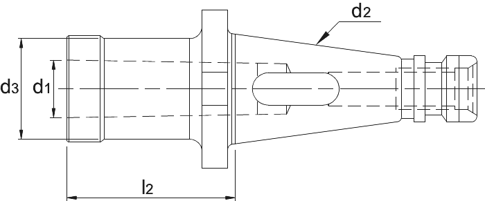 Phantom DIN 6383 Verloophuls voor MK opname, DIN 2080