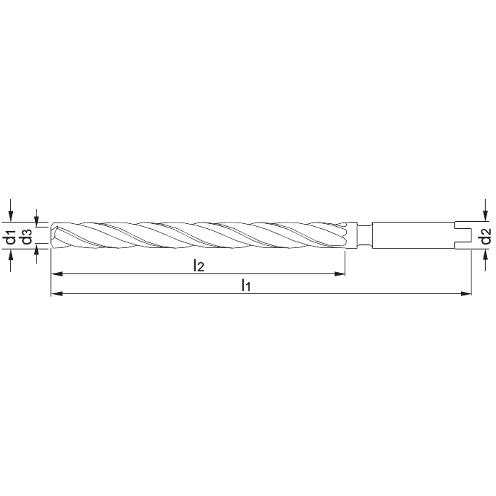 Phantom HSS Opboor (Drielippenboor) DIN 344