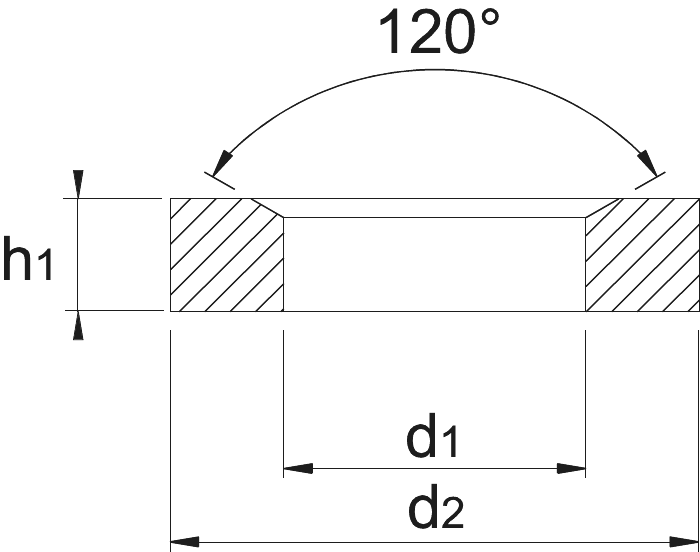 Phantom DIN 6319-G Kegelschijf