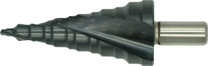 Phantom HSS Getrapte Plaatboor, Ergo-Step EN 60423 voor kabelwartels (MF), TiAlN