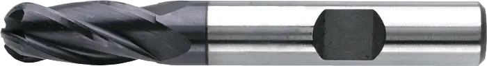 Phantom HSS-E 8% Radiusfrees, 4-snijder DIN 844-B kort, type N, TiAlN
