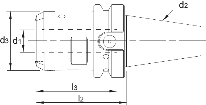 Phantom Hydrodehnhouder, Heavy Duty, ISO 7388-2 (MAS-BT)