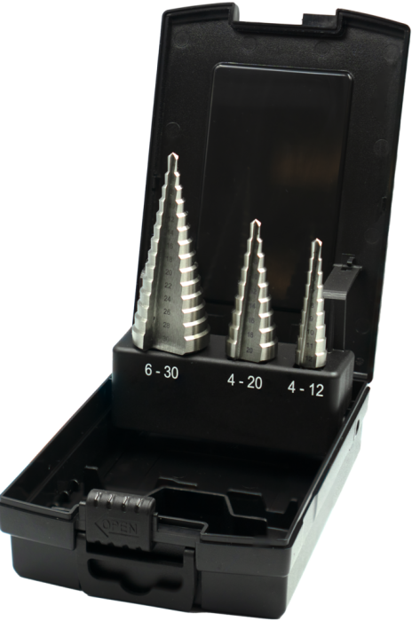 International Tools ECO PRO HSS Set Getrapte Plaatboren 44.090‚ blank geslepen uitvoering 4-30 mm