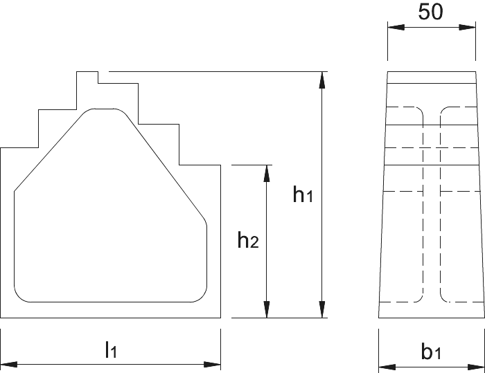 Phantom DIN 6318 Getrapte bok