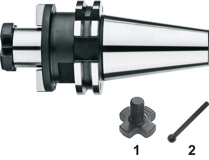 Torax DIN 6357 Opsteekfreeshouder voor frezen met dwarsspiebaan, ISO 7388-1 (DIN 69871)