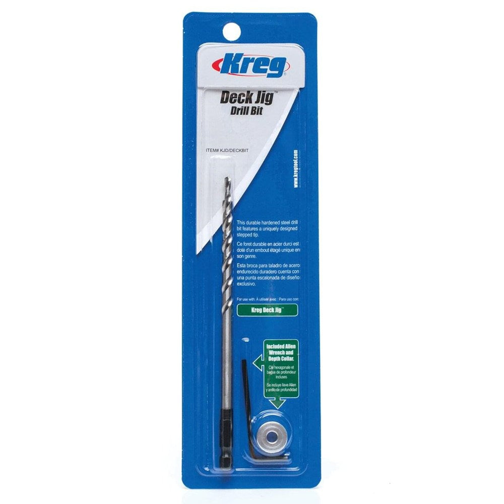 Deck Jig Boor- en schroefbit exclusief voor Kreg Deck Jig