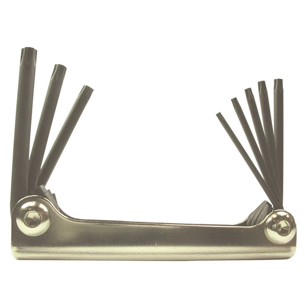 Metalen opvouwset torx T9-T40-0