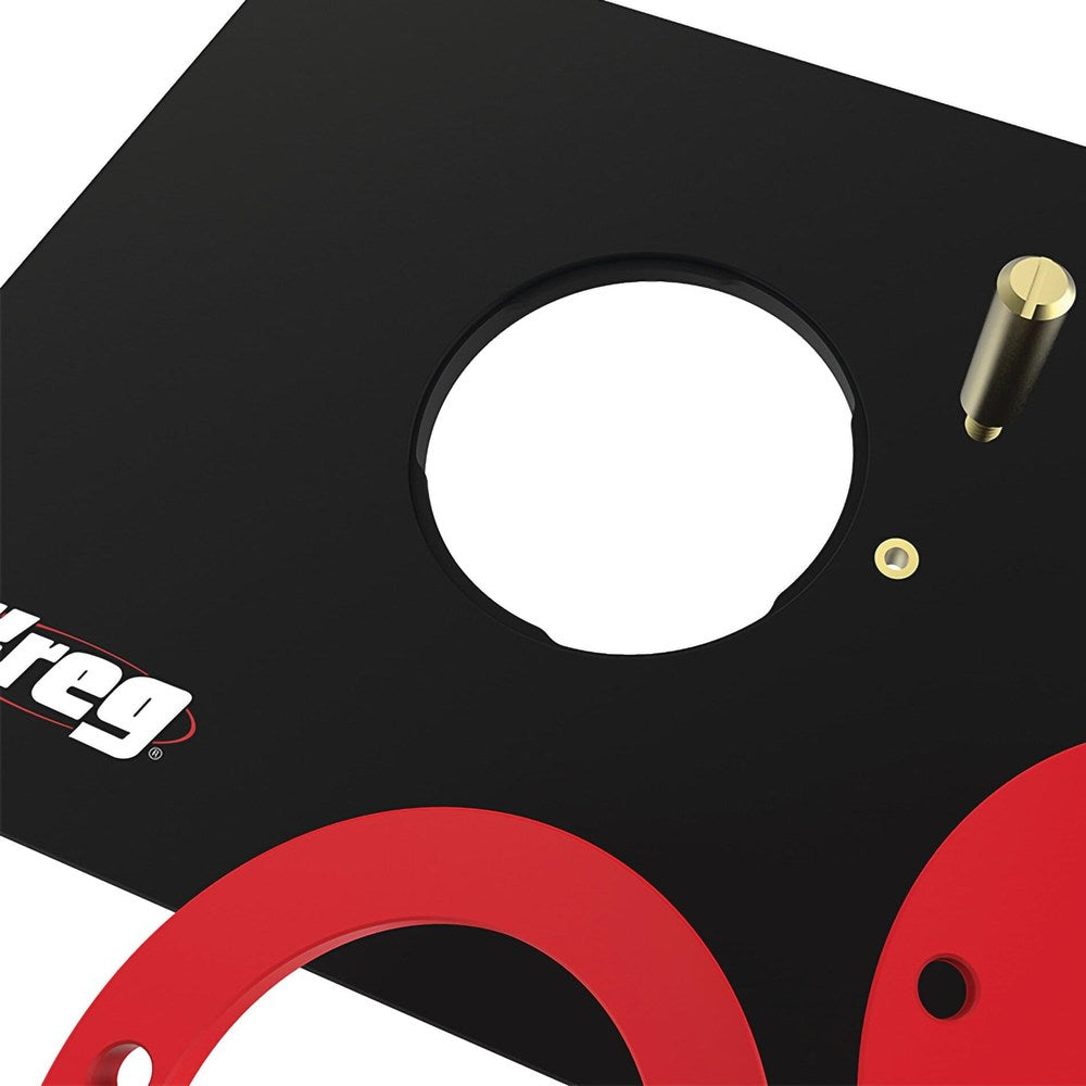 Freestafelinlegplaat - niet-voorgeboord afm. 298 x 235 mm incl. 3 freesringen