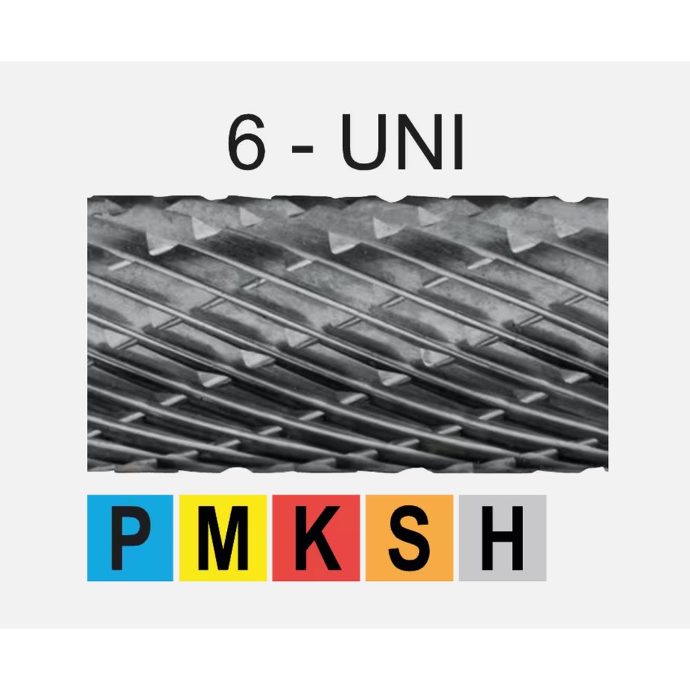 Phantom hardmetaal Stiftfrees model E, druppelvorm, schacht 3 mm