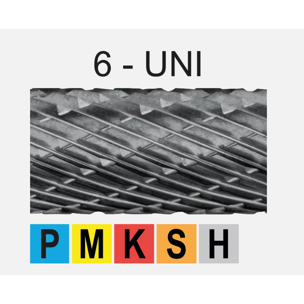 Phantom hardmetaal Stiftfrees model G, boomvorm spits, schacht 8 mm