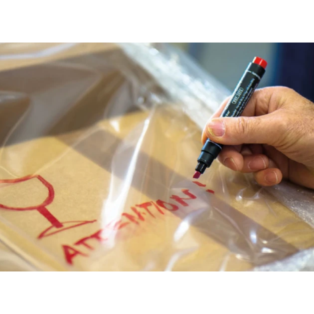 Pica Classic 521/46 Permanent Marker zwart - beitelpunt (blister)