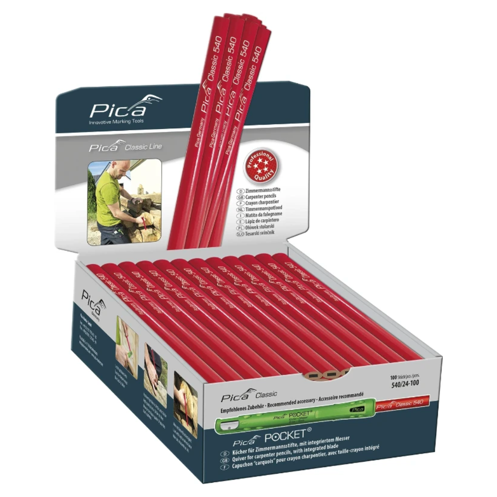 Pica Classic 540/24 Timmermanspotlood 24 cm (10 stuks)