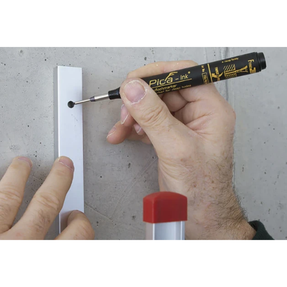 Pica-Ink 150/40 Markeerstift voor diepe gaten rood