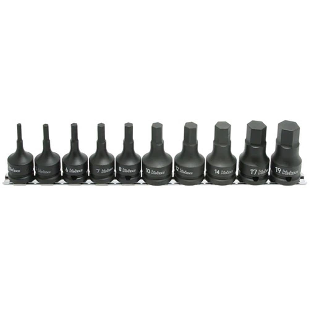 1/2" slag inbusdopset op rails 4-19mm L=60mm, 10-delig-0