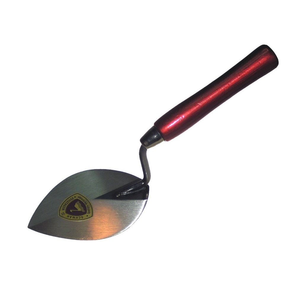 Tegeltroffel voorzijde spits RVS 160mm-0