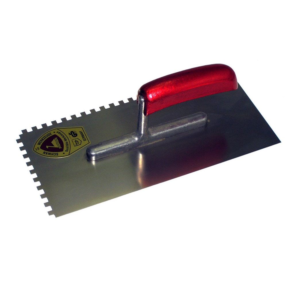 Plakspaan 2-zijdig getand 8.0mm 280x130mm RVS-0