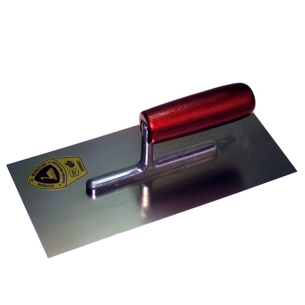 Plakspaan recht handvat 5 klinknagels 280x130mm RVS-0