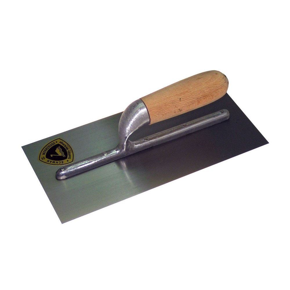 Plakspaan blank geribt handvat 280x130mm RVS-0