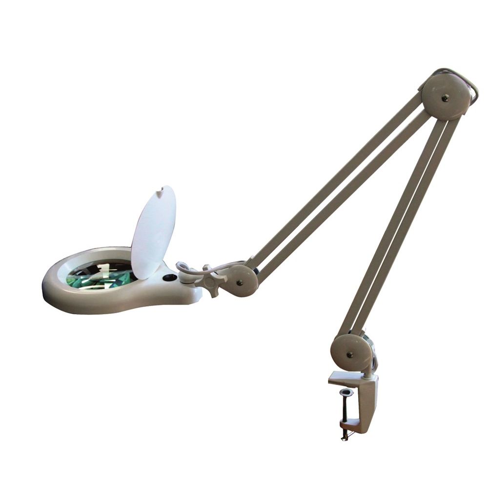 Tafelloep 127mm vergroting 2,25 dioptrie 5 met tafelklem 600 Lux LED-0