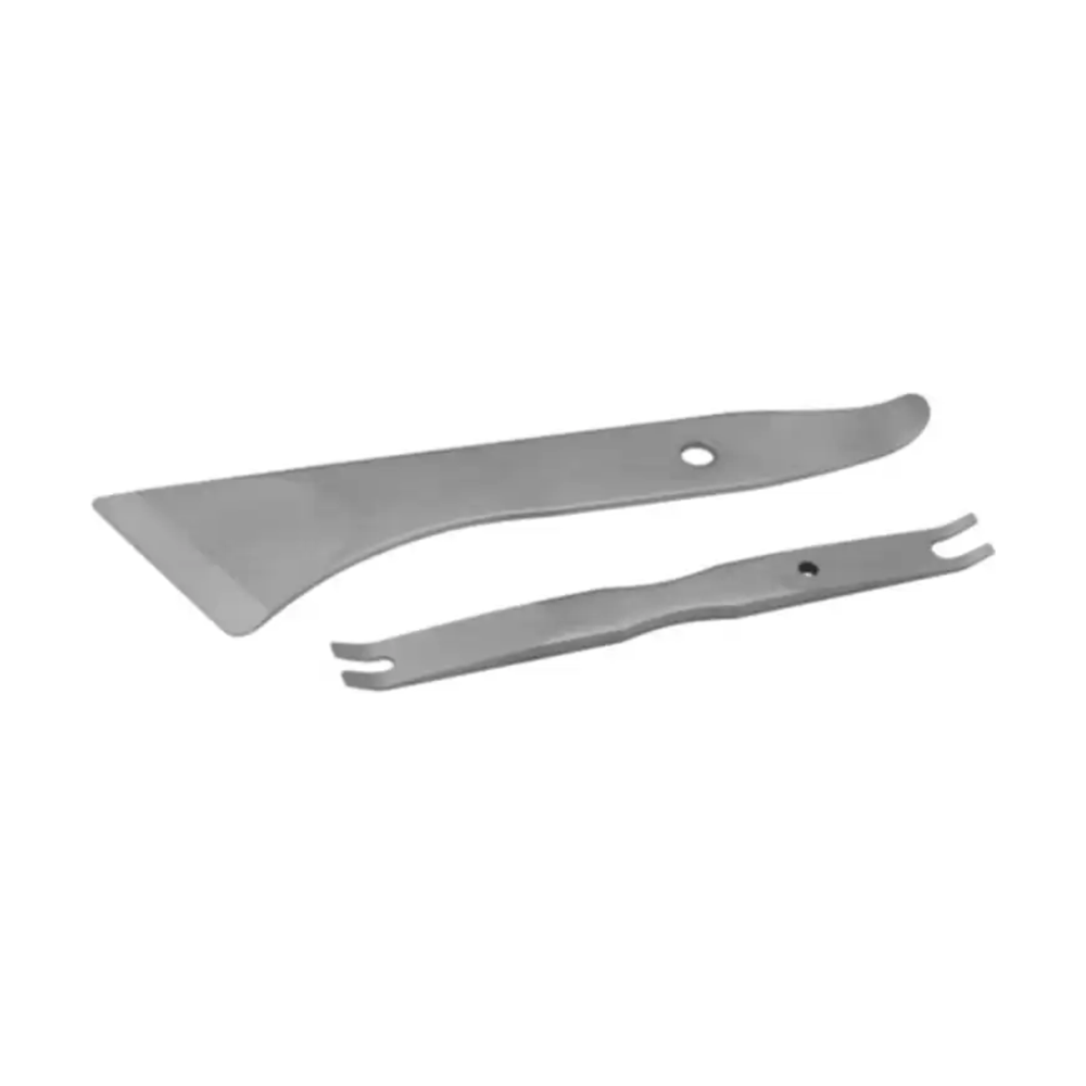 Steel Trim Removal Pry Bar Clip Lifter Tool Set 2 pc