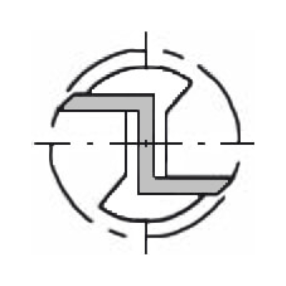 GROEFFREES Ø 24 X 16 MM, TL=70 MM, S=8 MM, HW