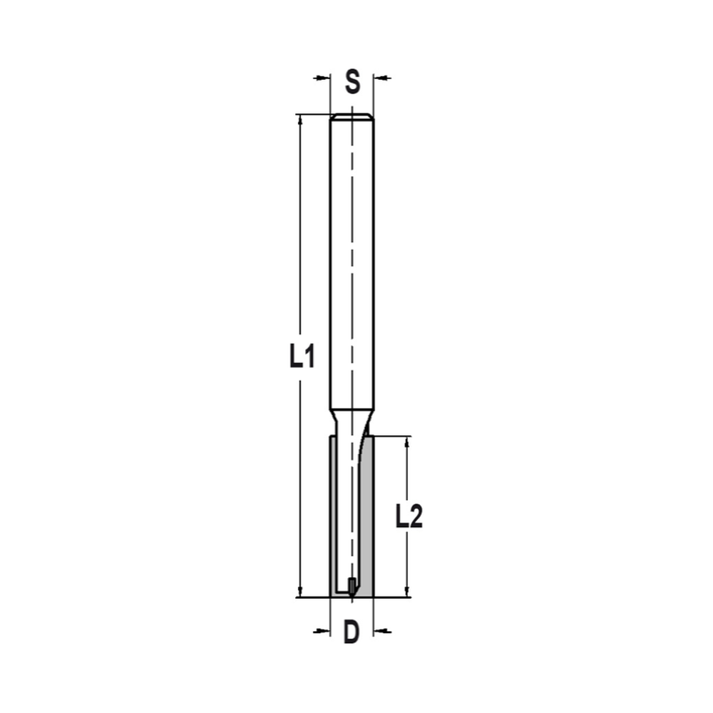 GROEFFREES Ø 10 X 40 MM, TL=97 MM, S=10 MM, HW
