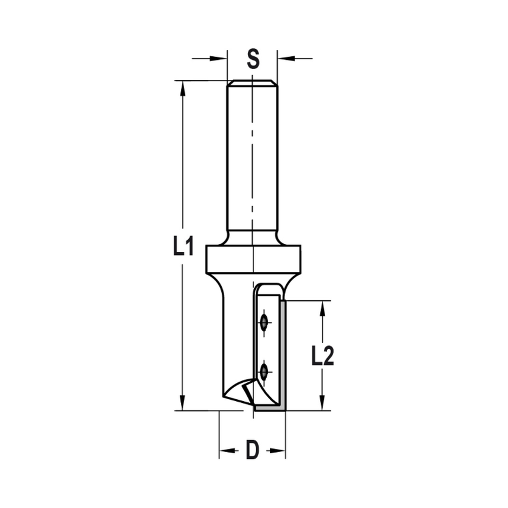 KEERMESGROEFFREES Ø 16 X 50 MM, TL=100 MM, S=12 MM, HW