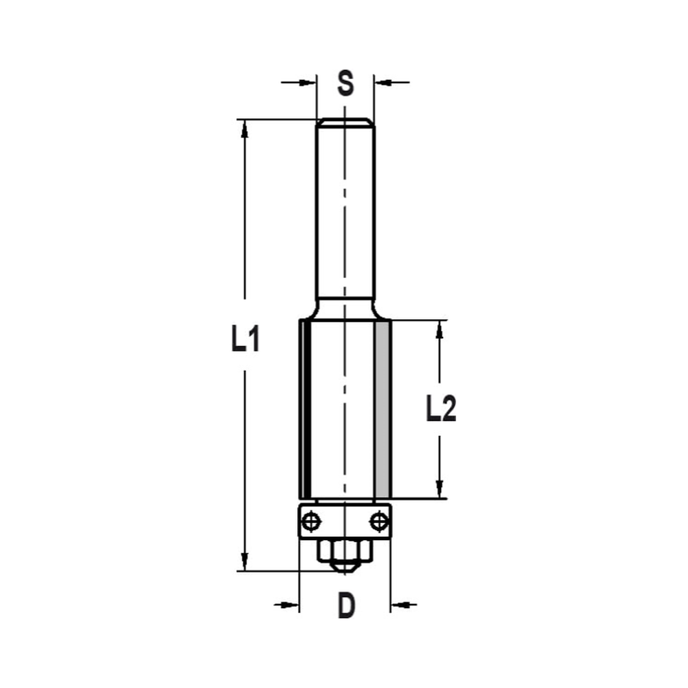 KANTENFREES RECHT Ø 12,7 X 25 MM, TL=63 MM, S=6 MM, HW