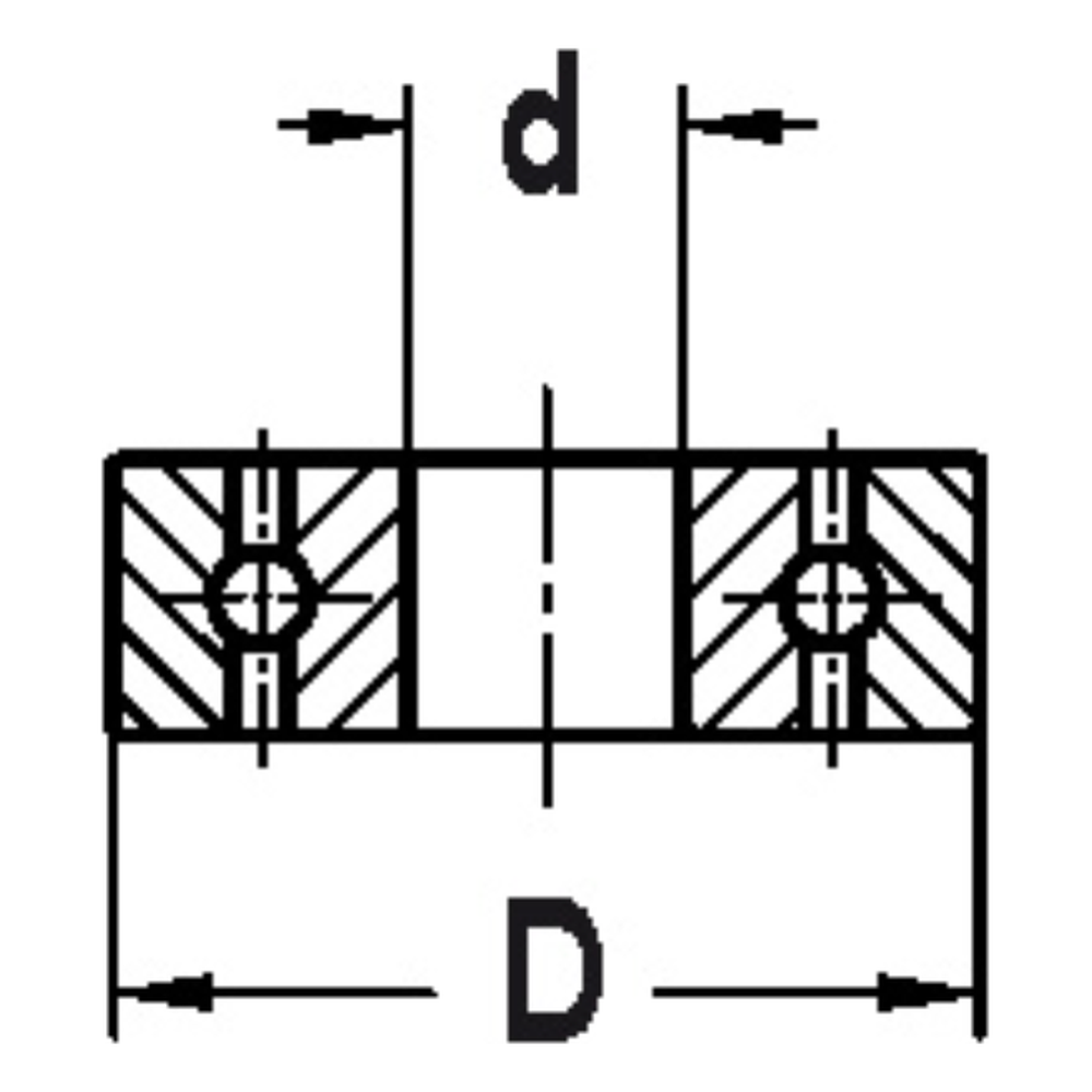 KOGELLAGER Type: D=12,7 x 6,35 mm