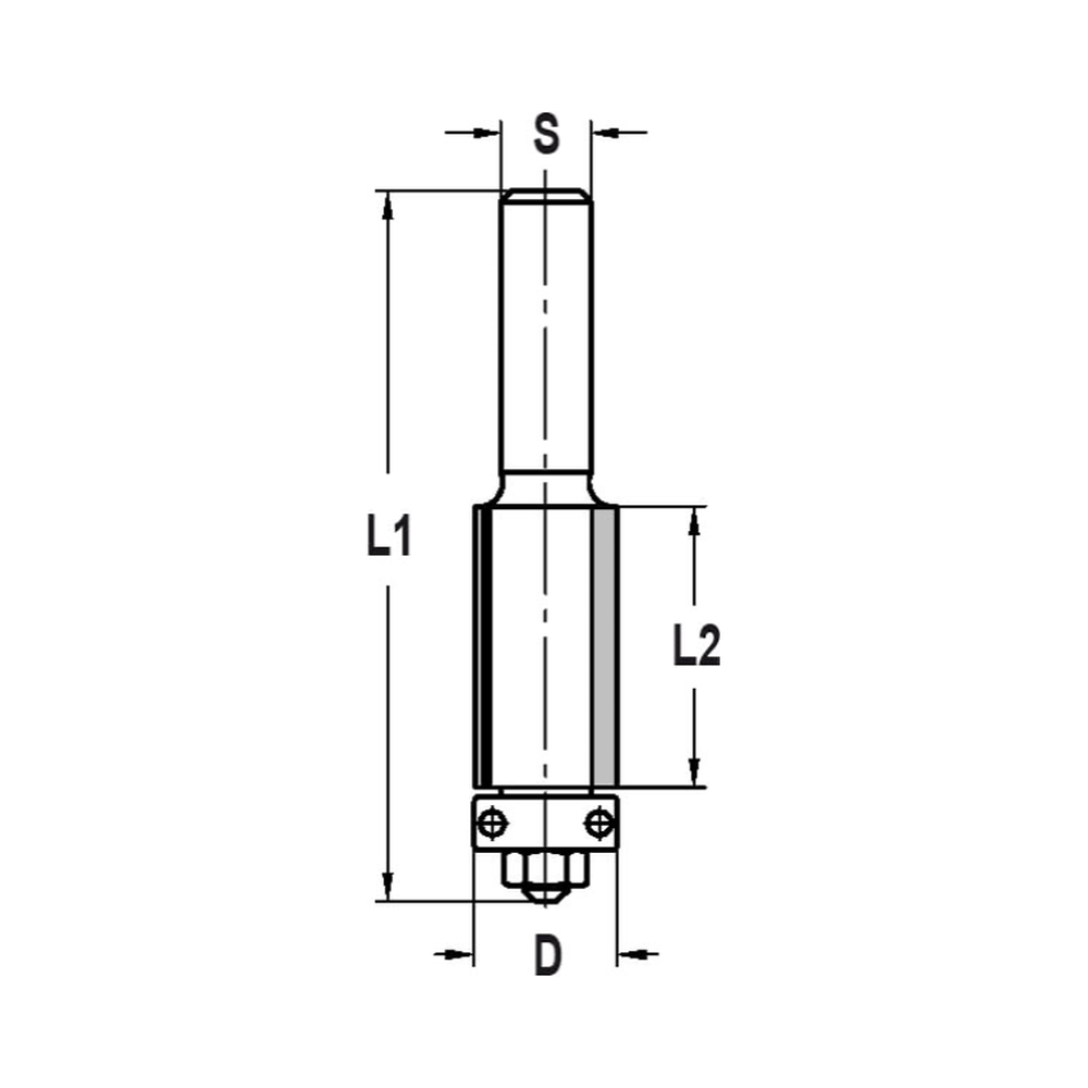 KANTENFREES RECHT Ø 9,5 X 25 MM, TL=68 MM, S=8 MM, HW